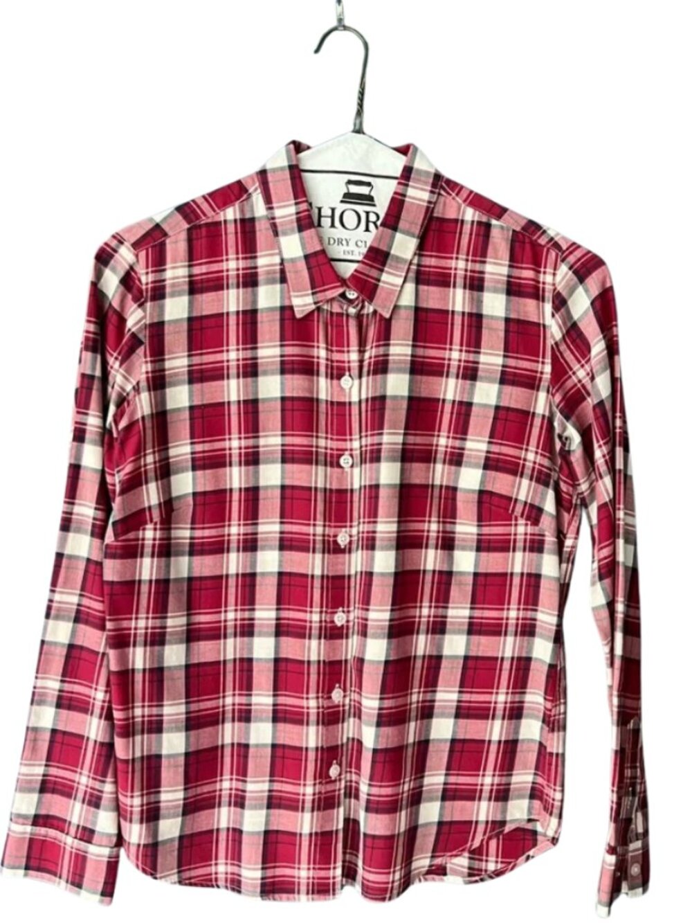 Garnet Hill Red Plaid Women’s Shirt